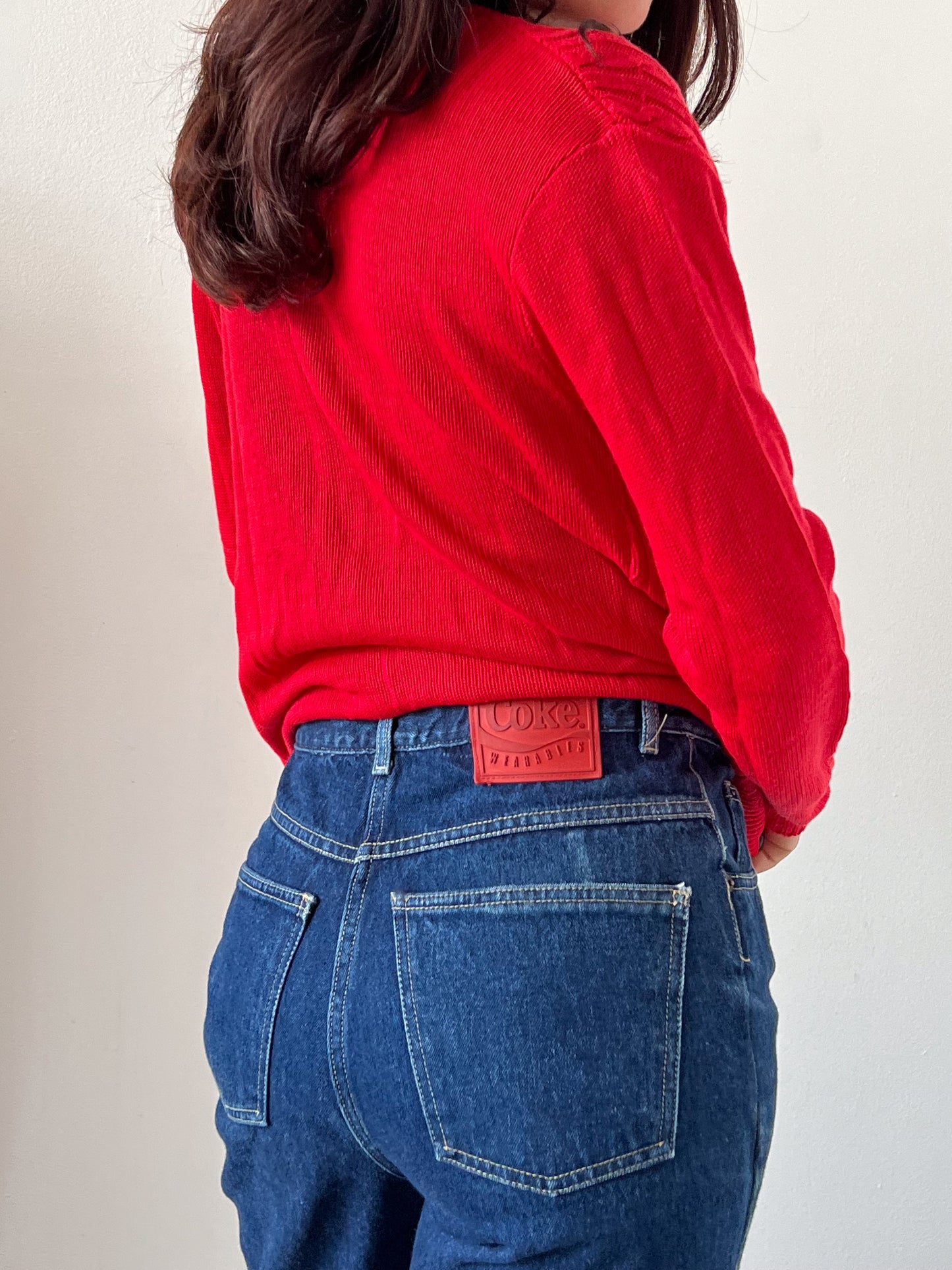 CHERRY RED CARDIGAN