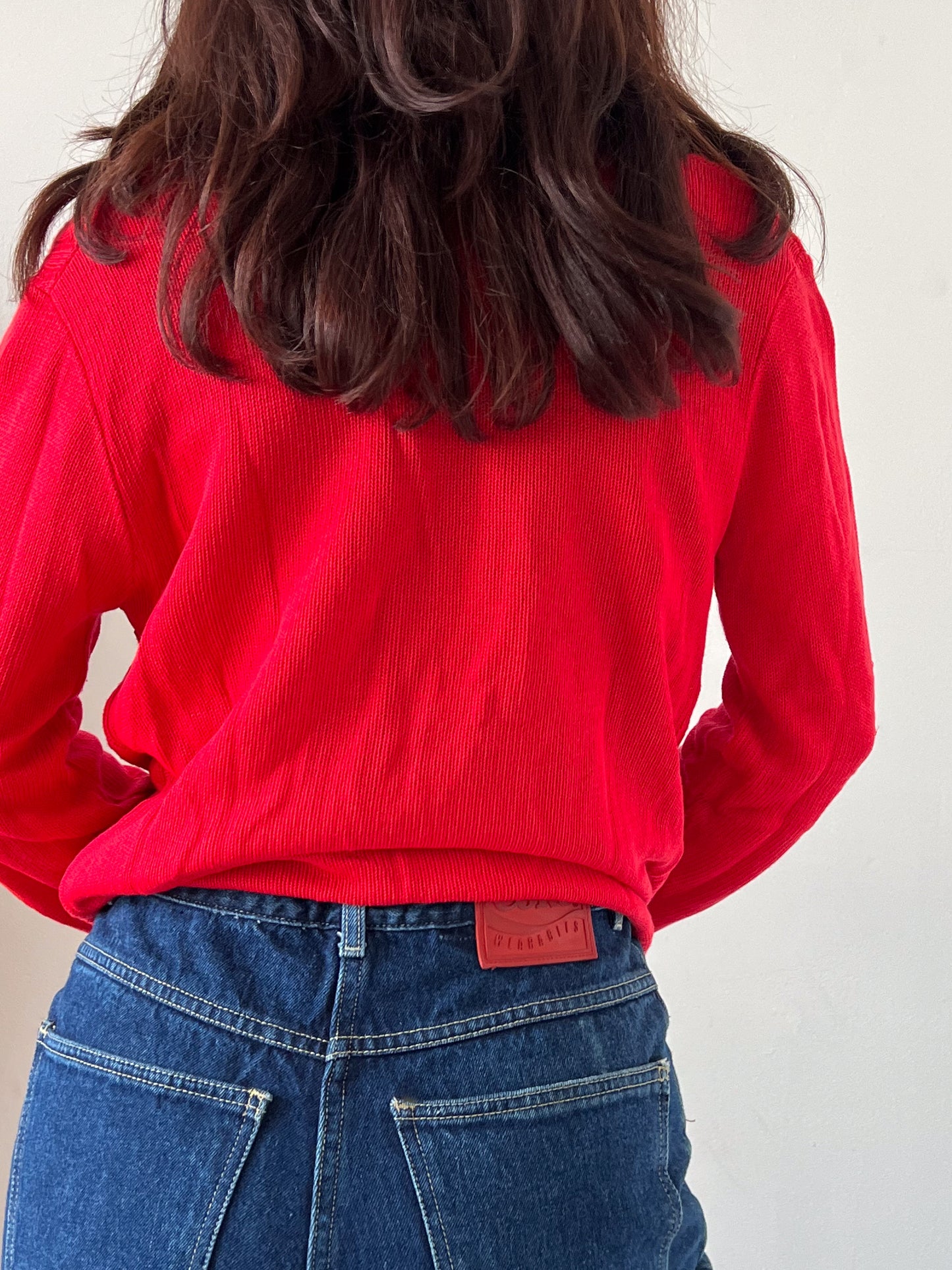 CHERRY RED CARDIGAN