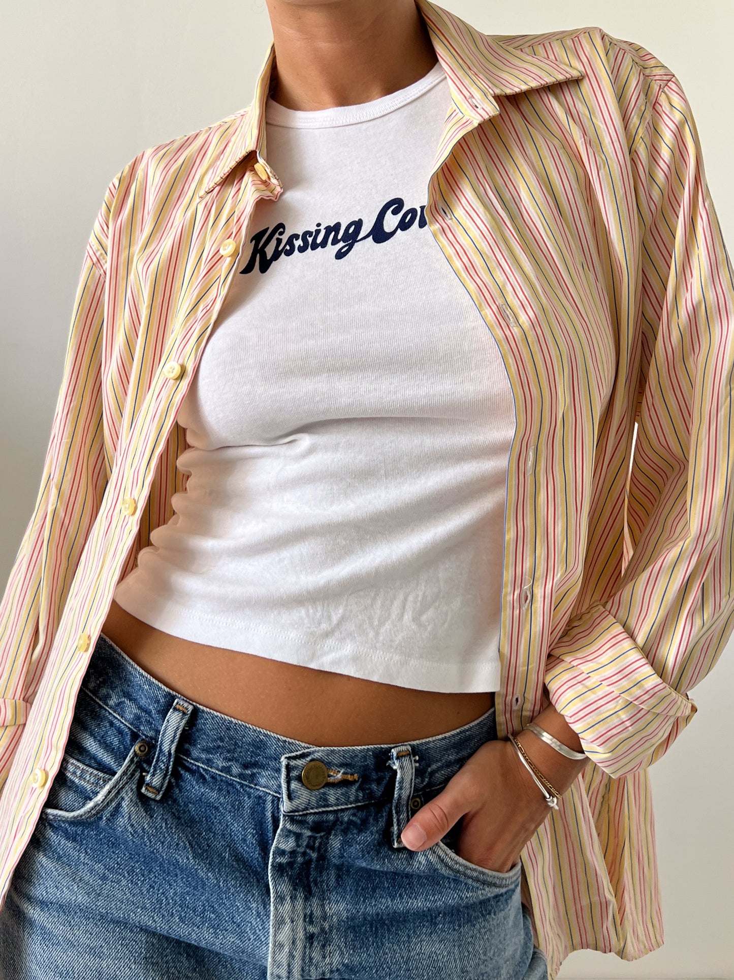 GAP STRIPED BUTTON SHIRT