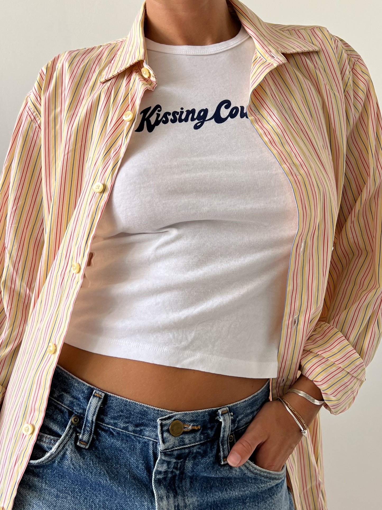 GAP STRIPED BUTTON SHIRT