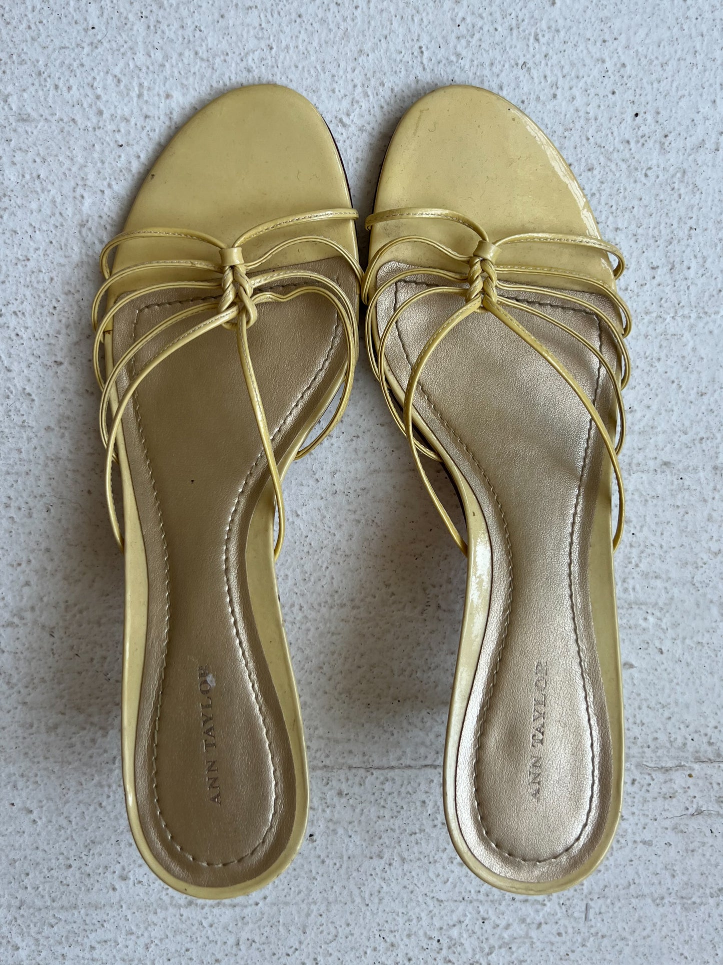 BUTTER YELLOW KITTEN HEEL
