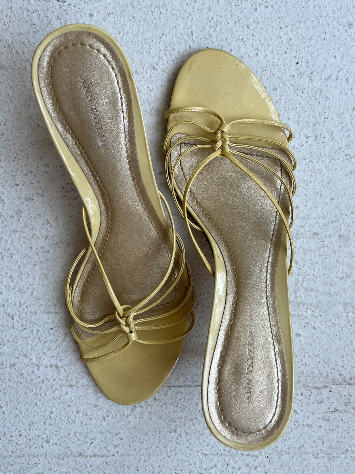 BUTTER YELLOW KITTEN HEEL
