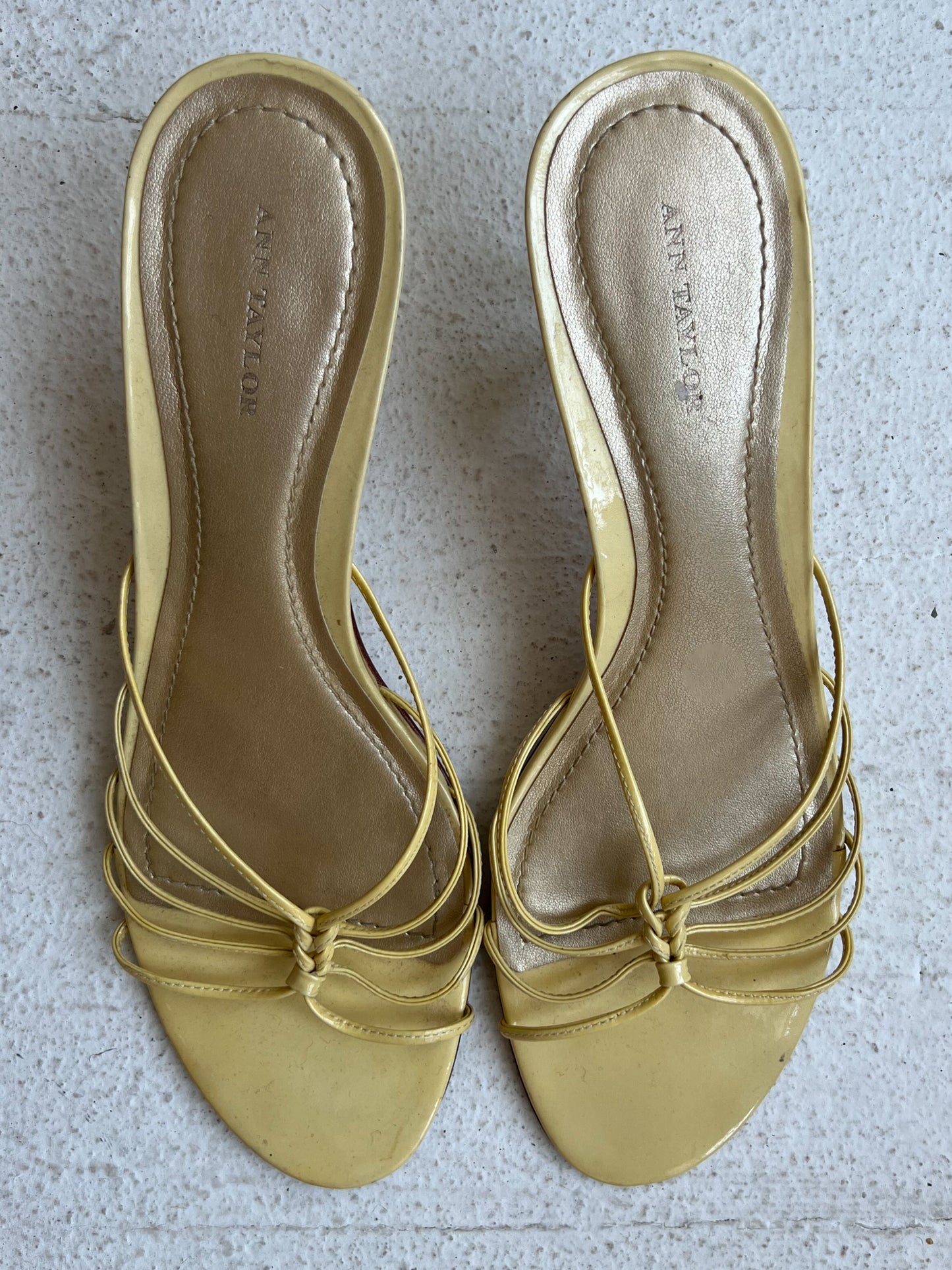 BUTTER YELLOW KITTEN HEEL