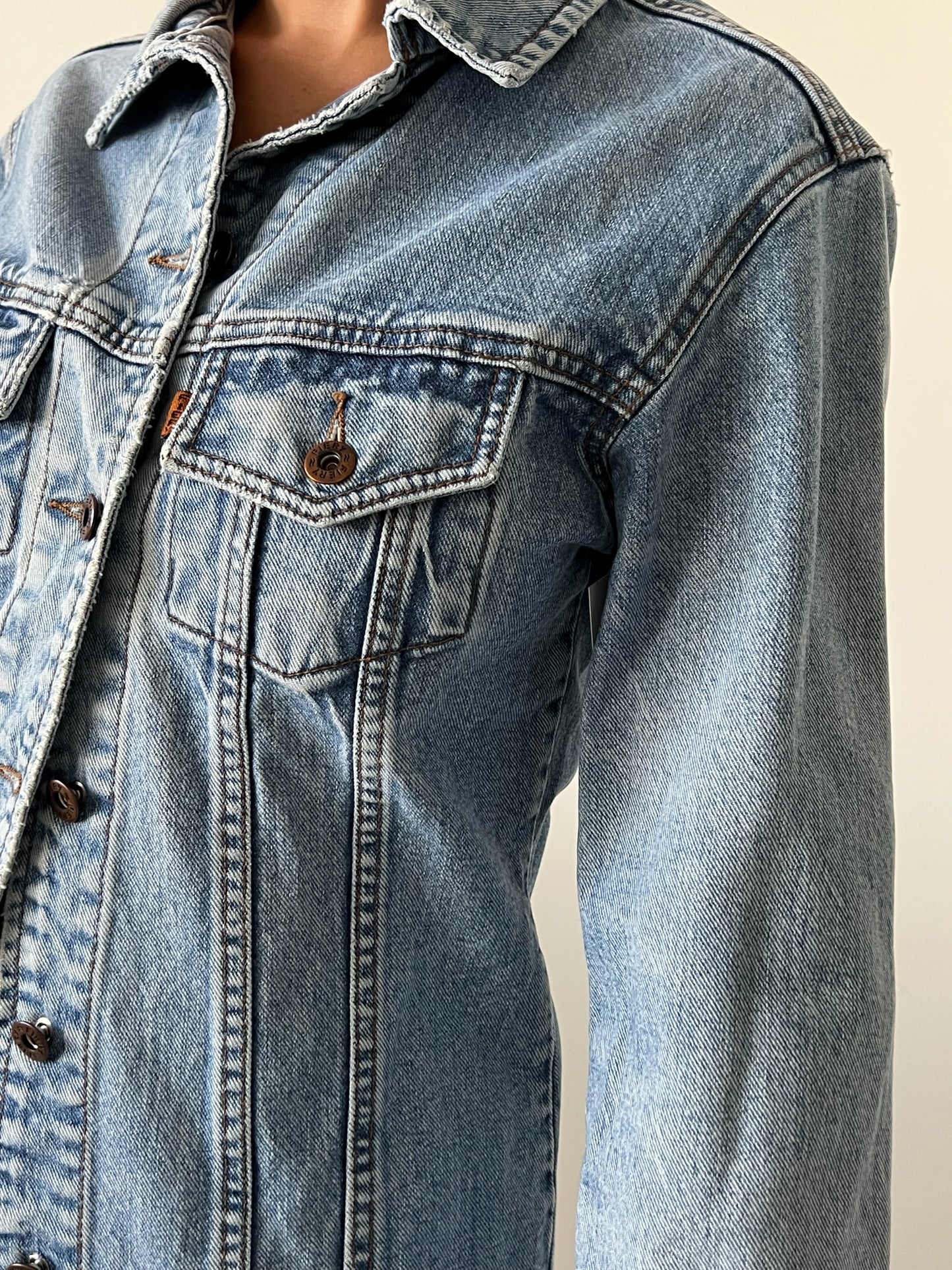 FIERY FITTED DENIM JACKET