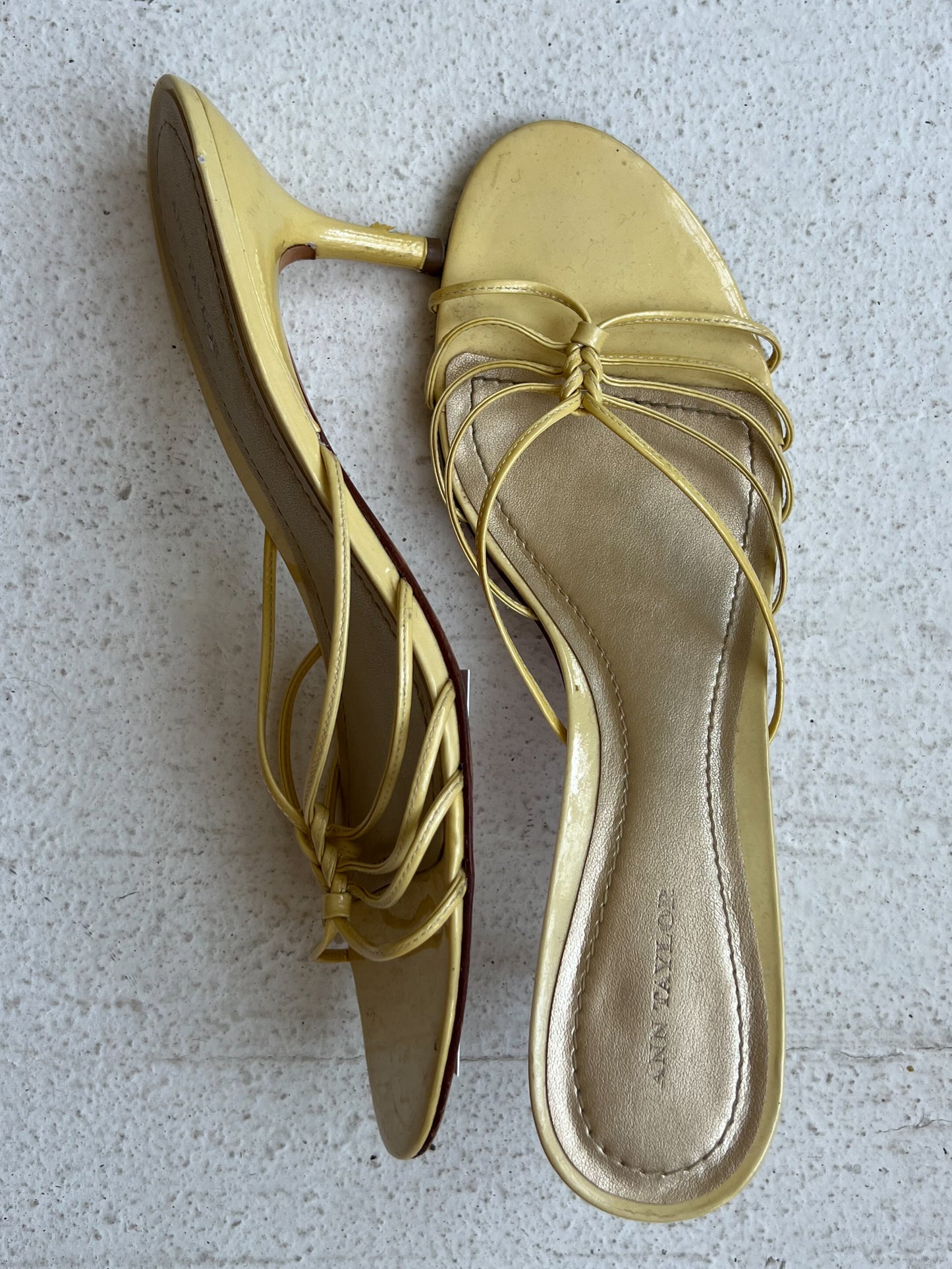 BUTTER YELLOW KITTEN HEEL
